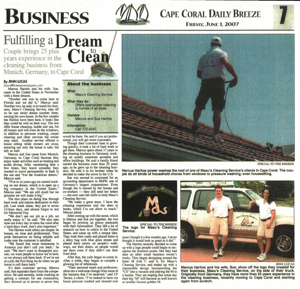 Sue and Marcus Haritos: Cape Coral Daily Breeze Cape Coral Daily Breeze